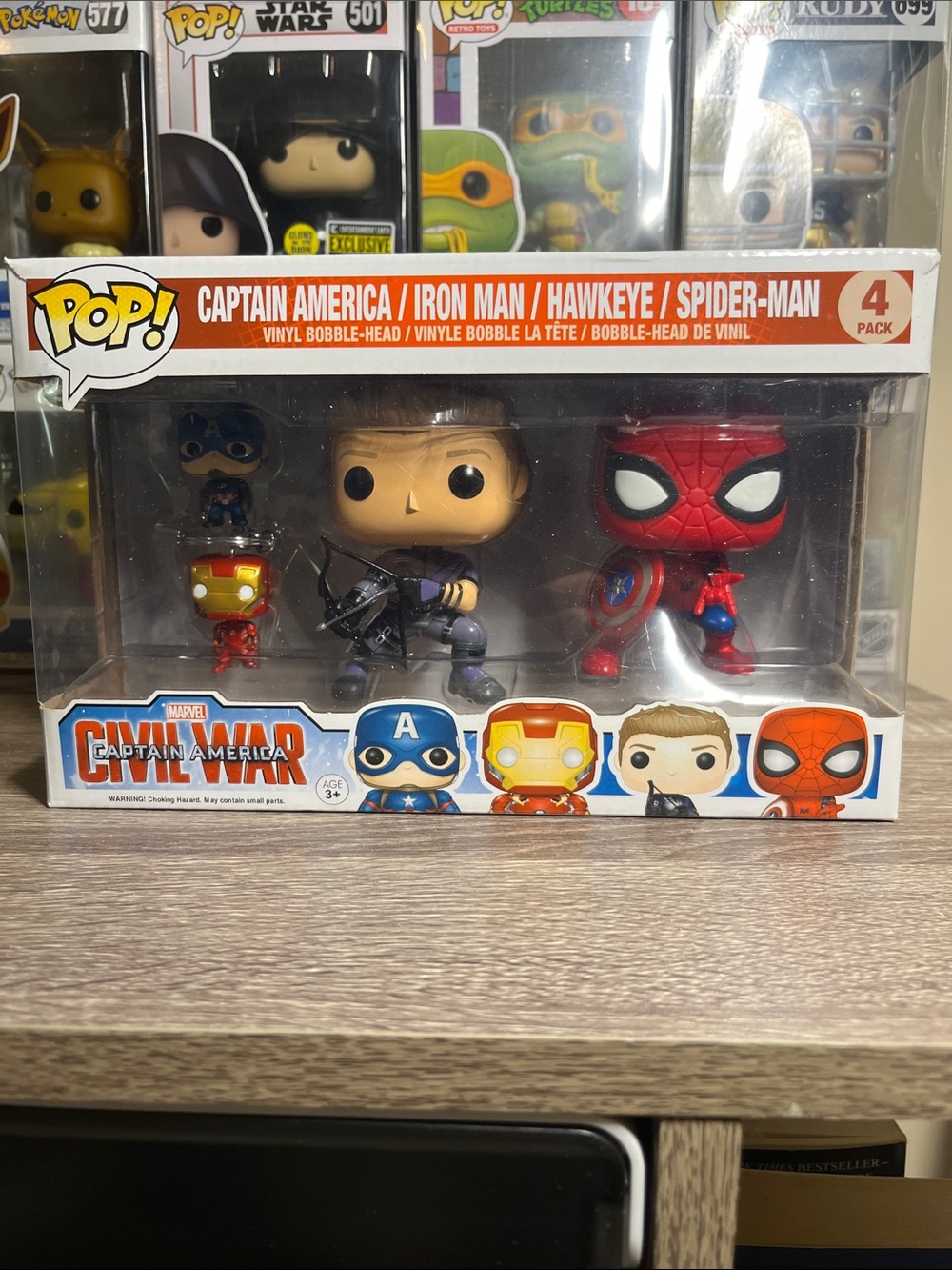 Funko Marvel Captain America Civil War 4-Pack - Red, Blue, Purple